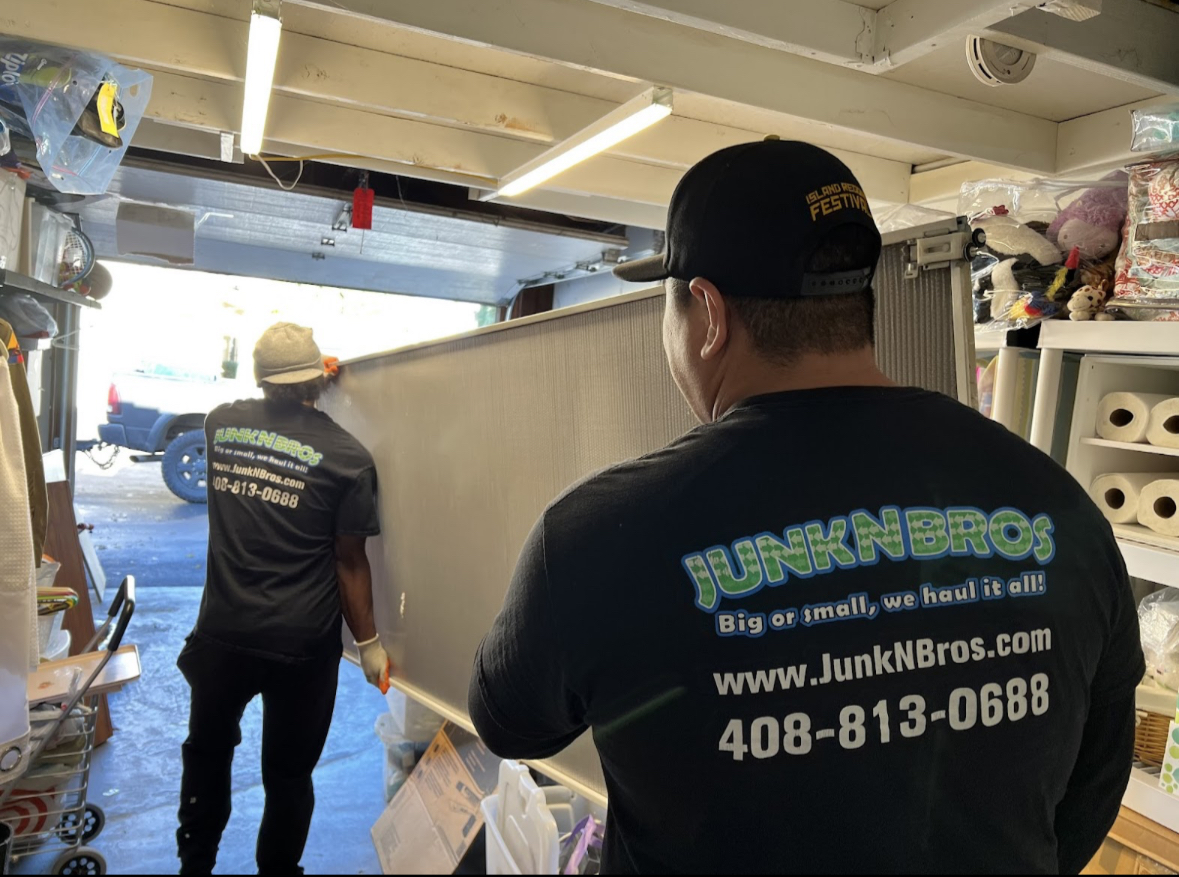 Junk N Bros team clearing a garage